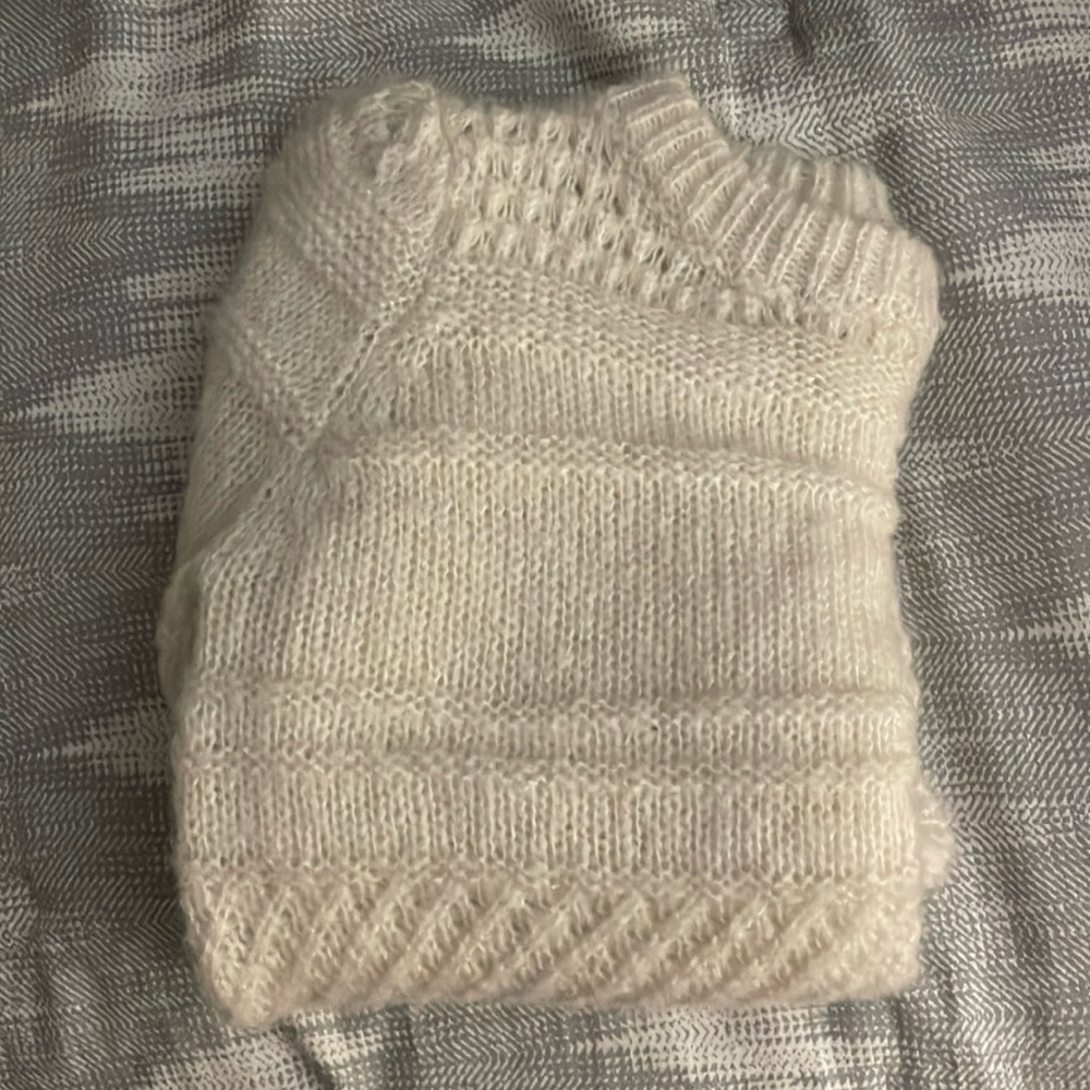 FRNCH puff sleeve sweater small